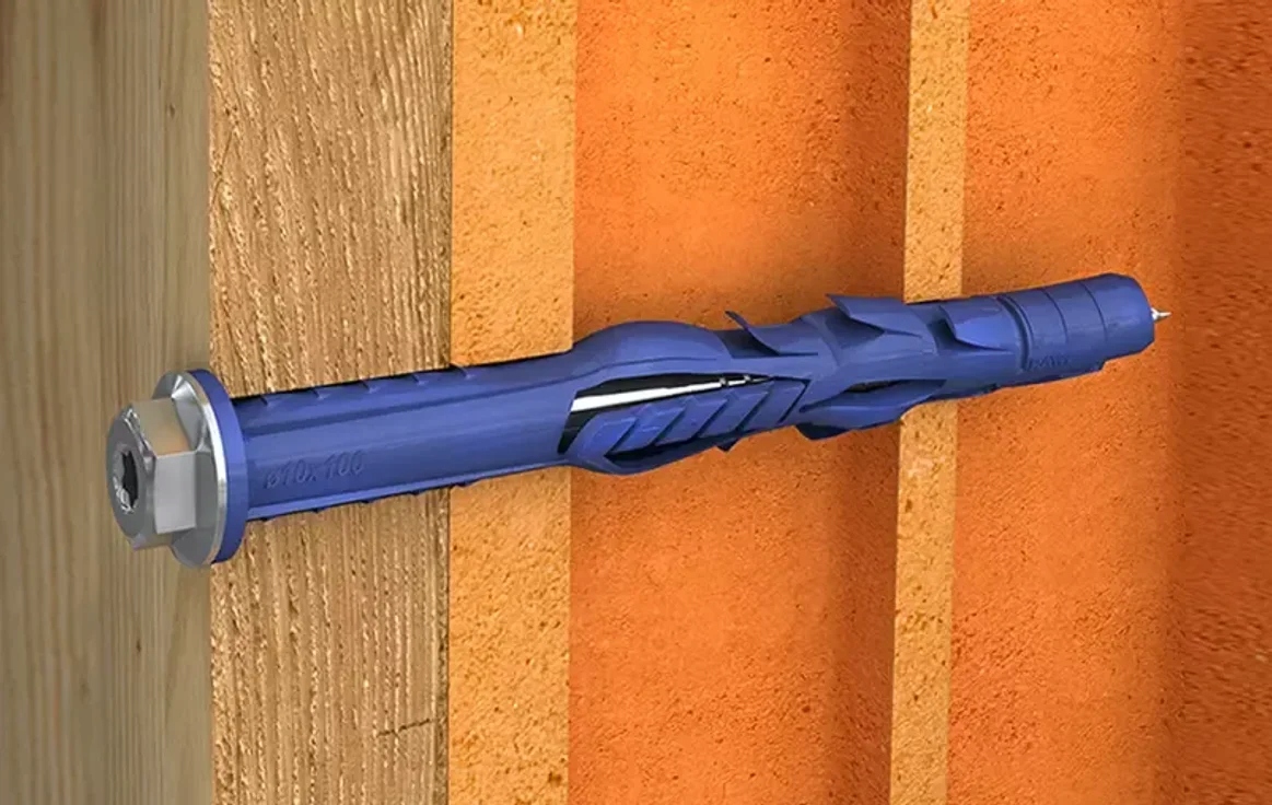 Kołek ramowy z kołnierzem i wkrętem uniwersalne Rawlplug 10x80 mm 20 szt