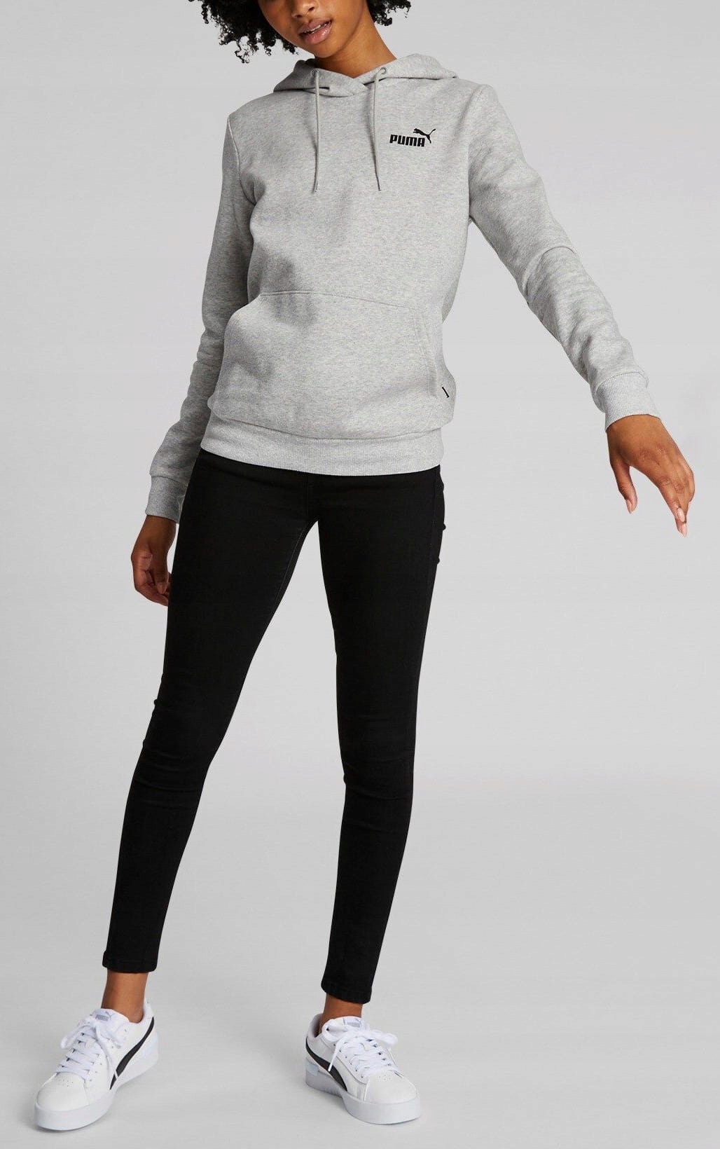 SPORTOWA BLUZA DAMSKA DRESOWA BAWEŁNIANA Z KAPTUREM PUMA ESSENTIALS - XL Kod producenta 586799-04