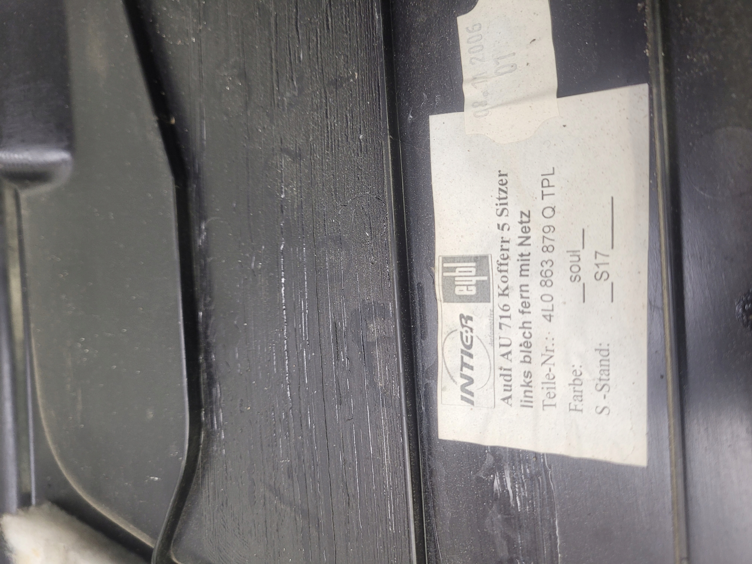 boot upholstery left AUDI Q7 4L 4L0863879Q