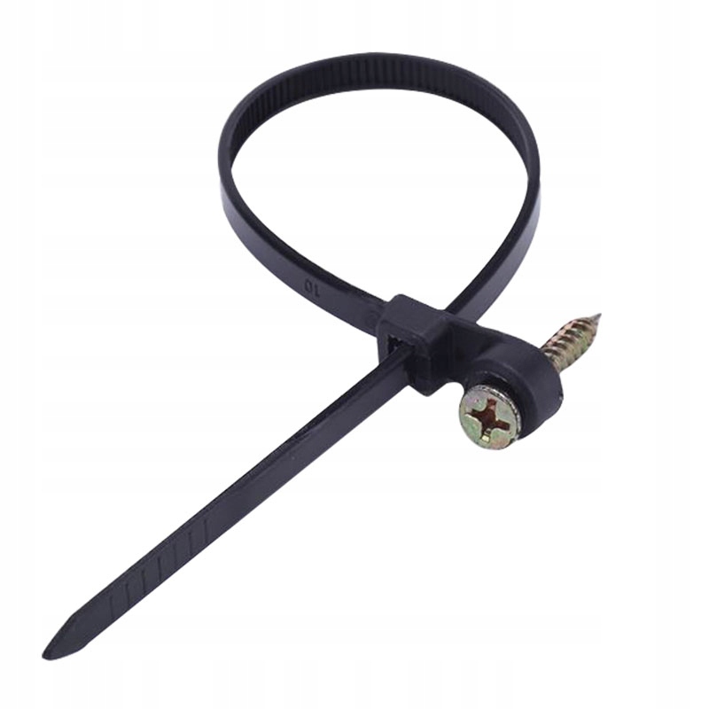 Opaska zaciskowa 110/3.5mm z uchwytem oczkiem na wkręt (100szt.)