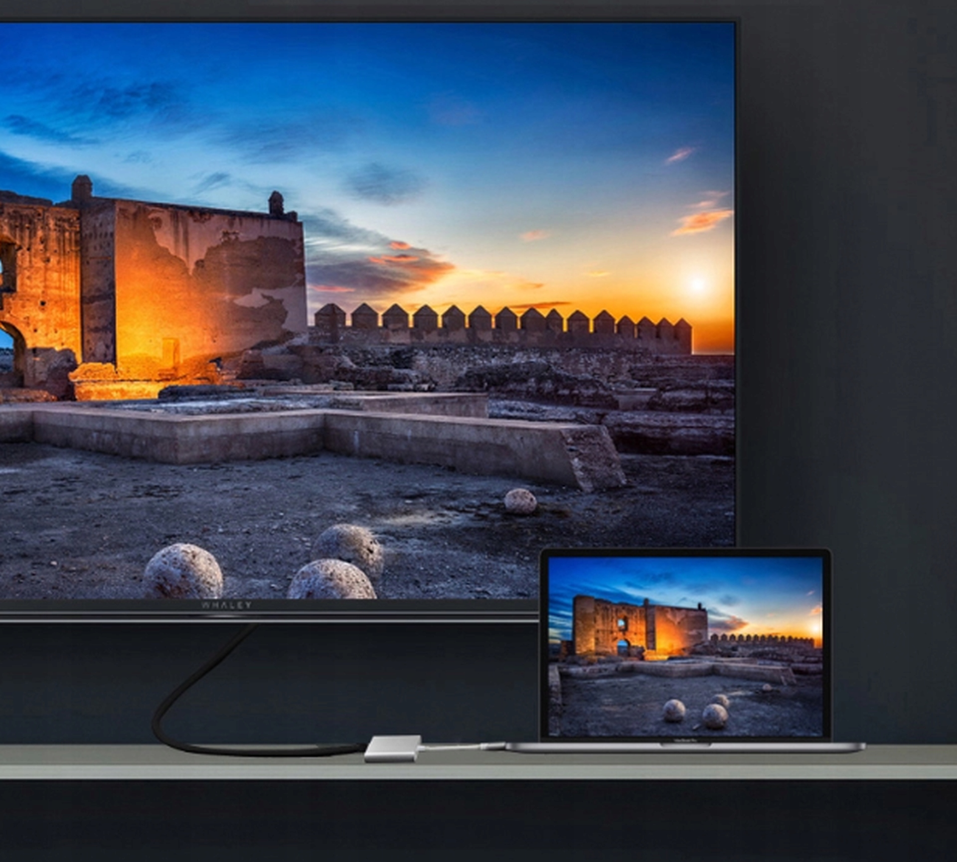 Adapter Przejściówka ZENWIRE 3w1 MHL HUB USB C HDMI 4K do MacBook Samsung Długość 0.15 m