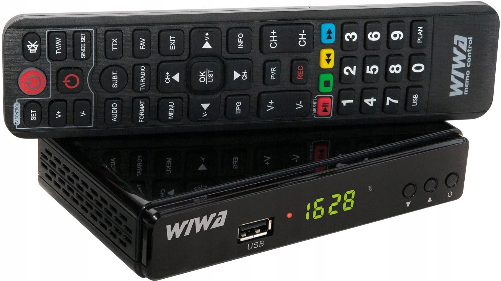 Tuner DVB-T/T2 WIWA H.265 DEKODER NAZIEMNEJ USB TV DVB-T2 HEVC HDMI