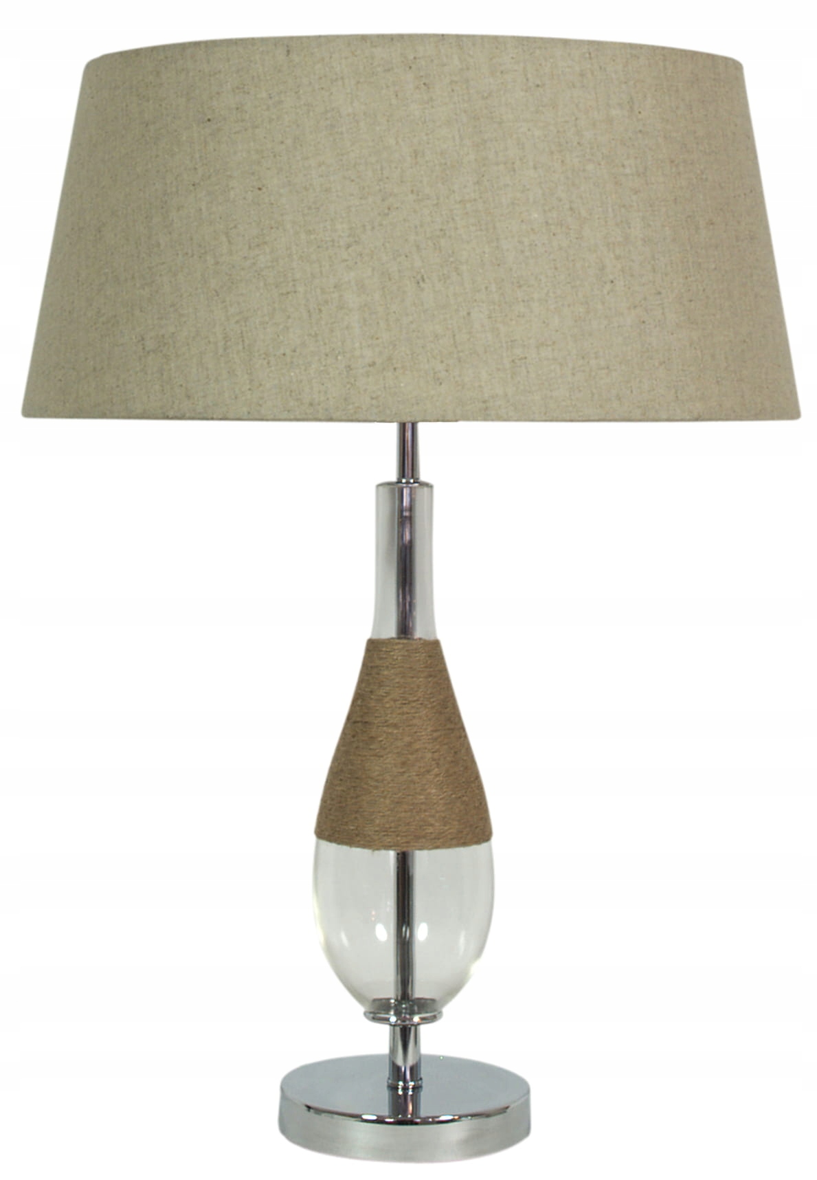 Stolní lampa Candellux Eco chrom/šedá E27 bez žárovky 61 cm