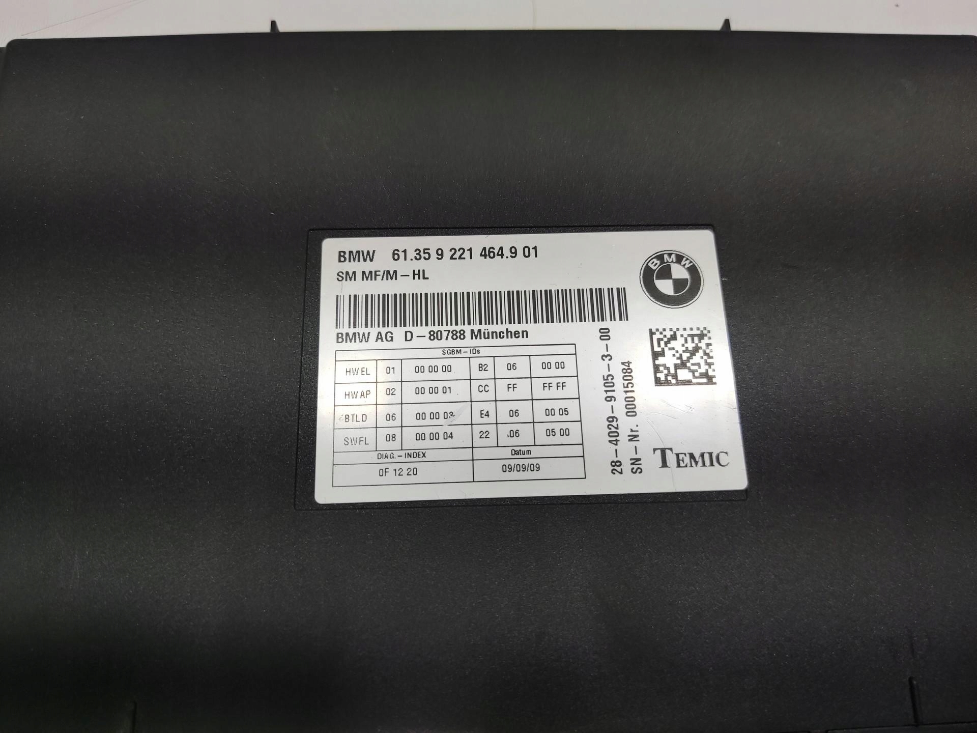module control unit seat BMW 5 GT F07 2009-2013 9221464