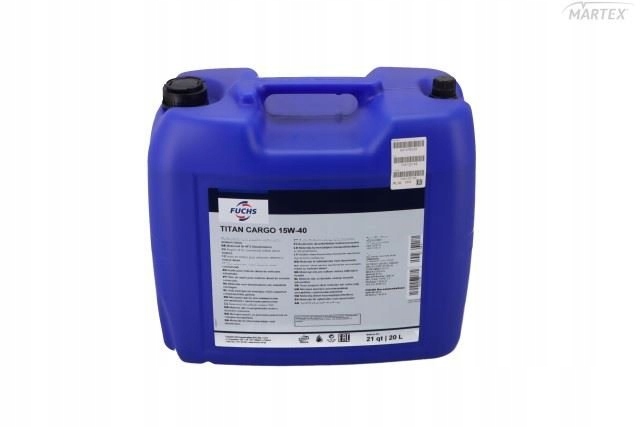 Olej Fuchs Titan Cargo 15V40 20 L Acea E9/E7; Api CK-4/CJ-4/SN; Volvo VDS-4.