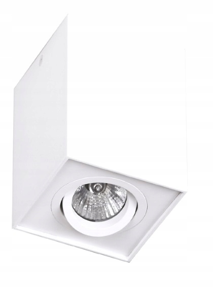 Bodové stropní svítidlo Maxlight, bílé, nastavitelné, čtvercové