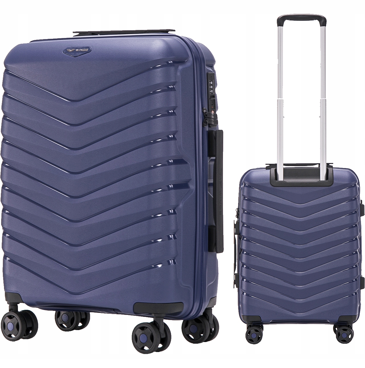 Kabinový kufr příruční zavazadlo do letadla odolný polypropylen Wings 20"