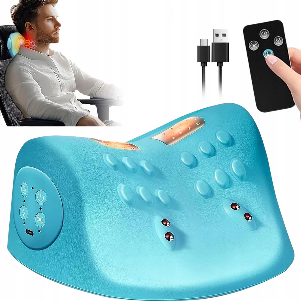 Elektrický Masér Na Krk S Termoforem – Lehký, 1 Hodina Provozu Na Dálku