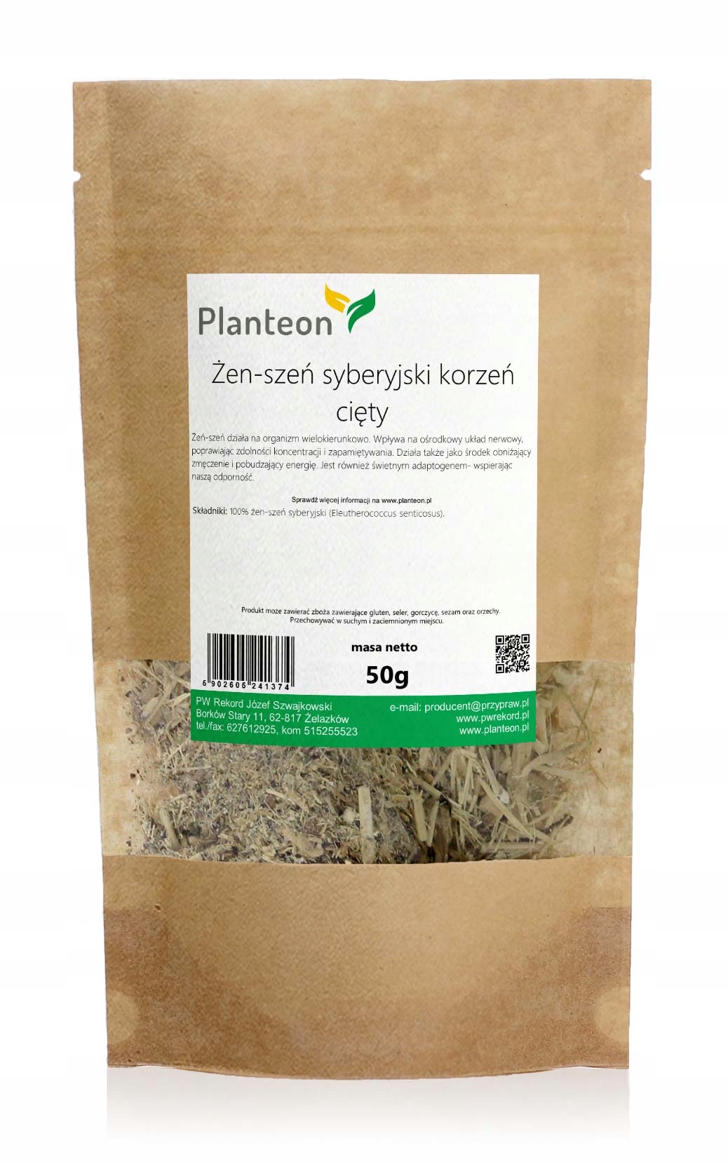 

Żeń-szeń syberyjski korzeń cięty na napar 50g