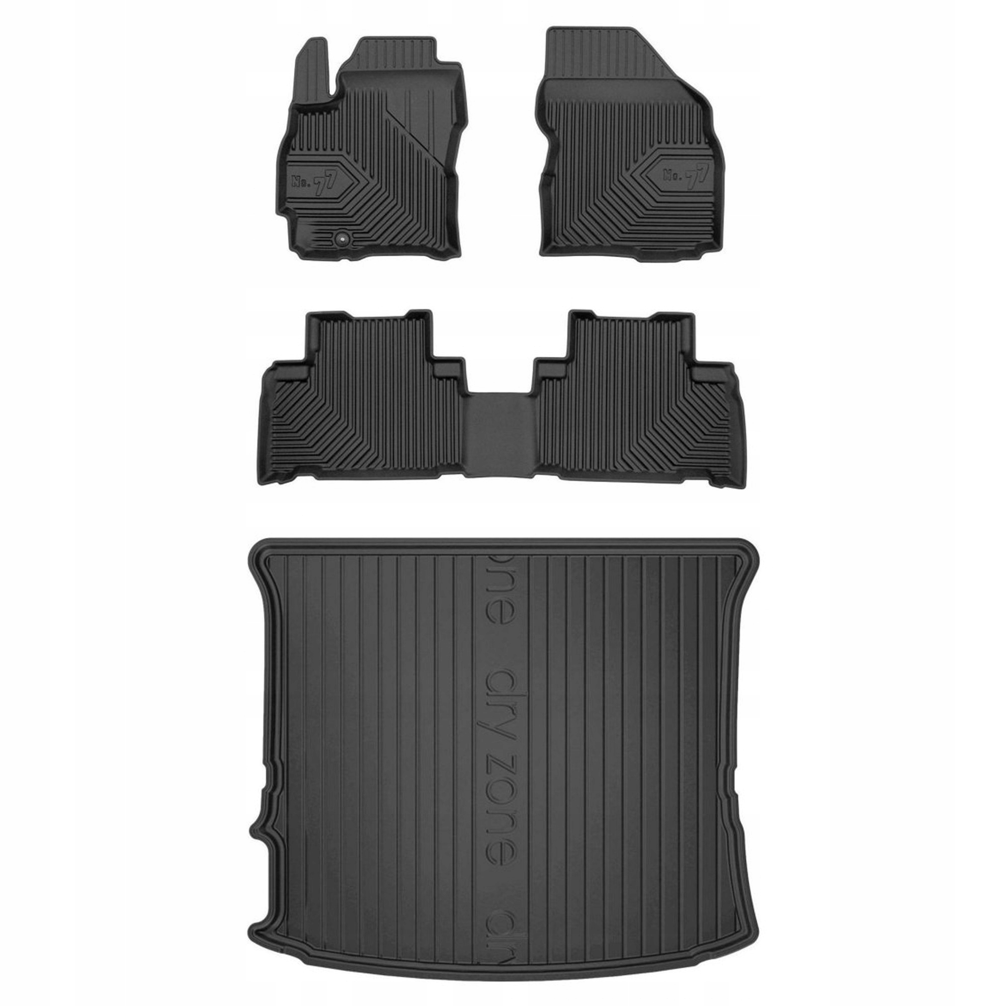 Gumová sada koberčekov a rohože Mazda Premacy II 2005-2010