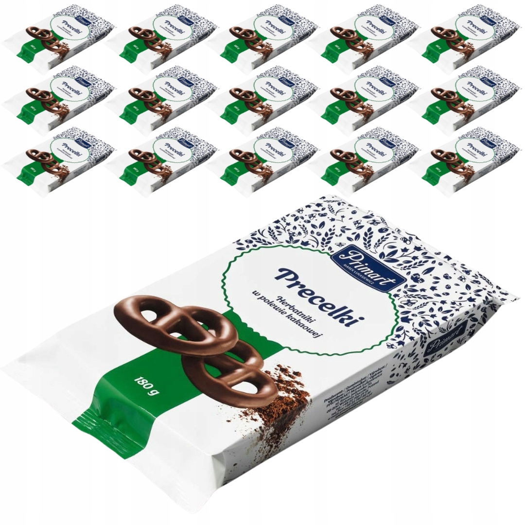 Levně Primart Preclíky v čokoládové polevě 180 g x 15 kusů