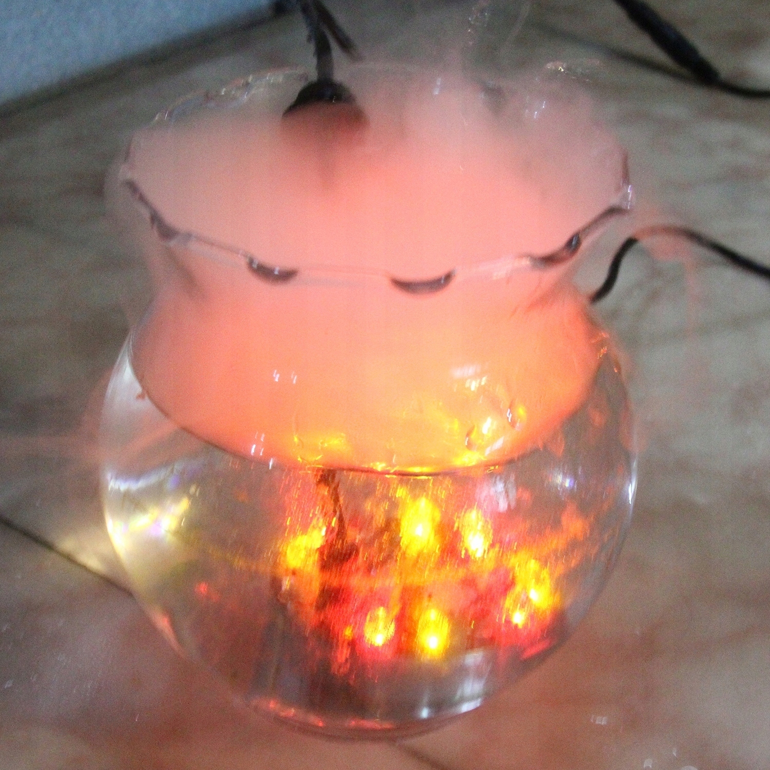 Akwarium Mist Maker 12 Oświetlenie LED Staw Mist Maker Machine Mist Maker Waga produktu z opakowaniem jednostkowym 0.27 kg