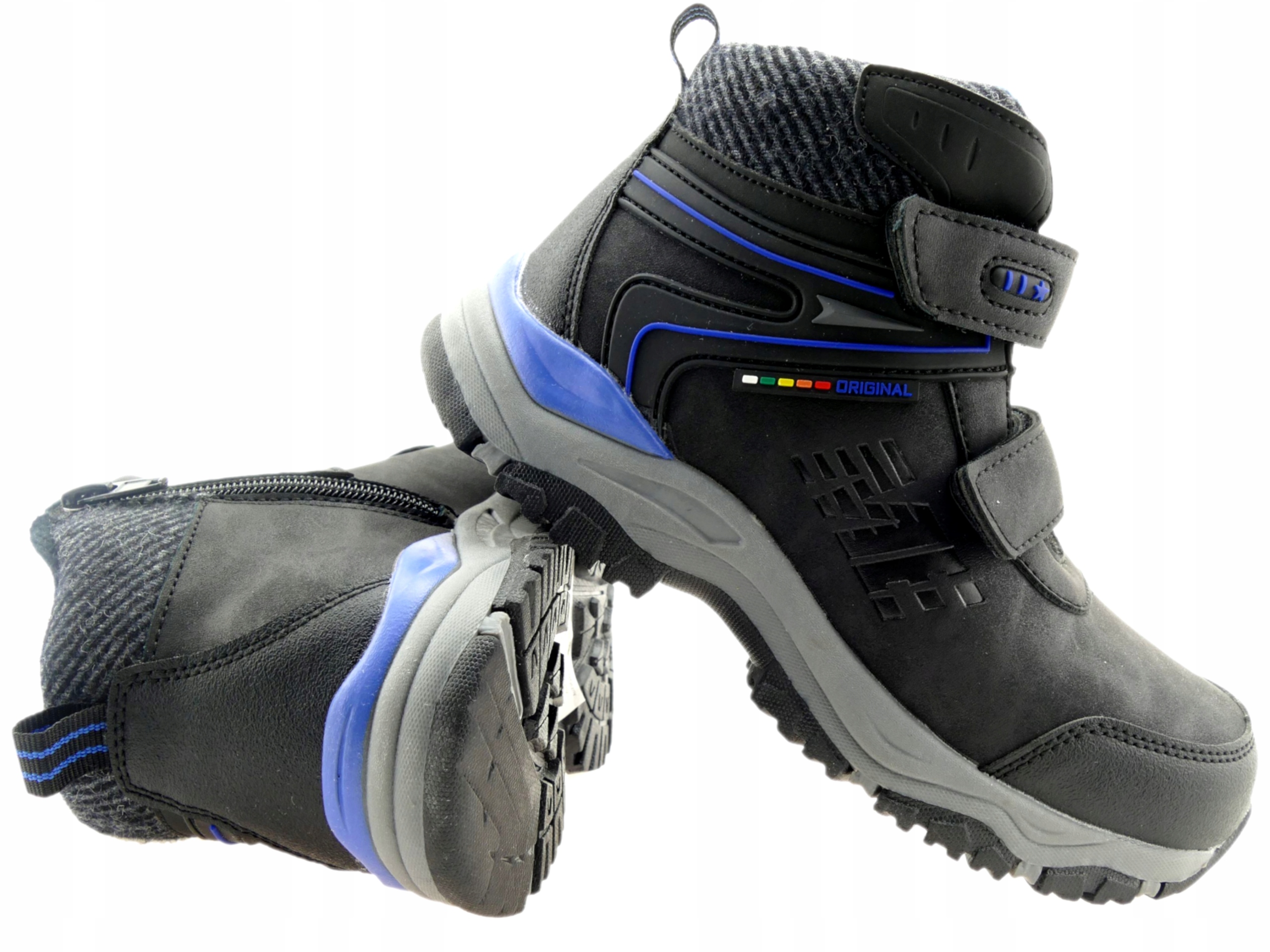 

Buty Zimowe Chłopięce Ocieplane Śniegowce Rzepy 34