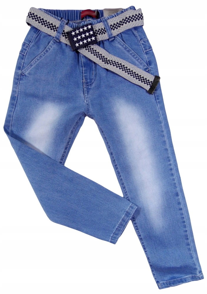 chłopięce SPODNIE miękki jeans 306 SAXOPHONE 140 Fason rurki