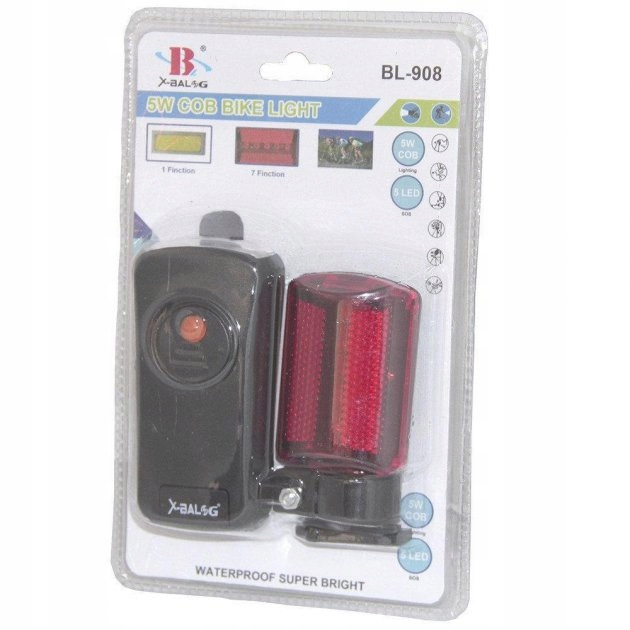 ZESTAW LAMPKA ROWEROWA LED OŚWIETLENIE PRZÓD + TYŁ Rodzaj zestaw