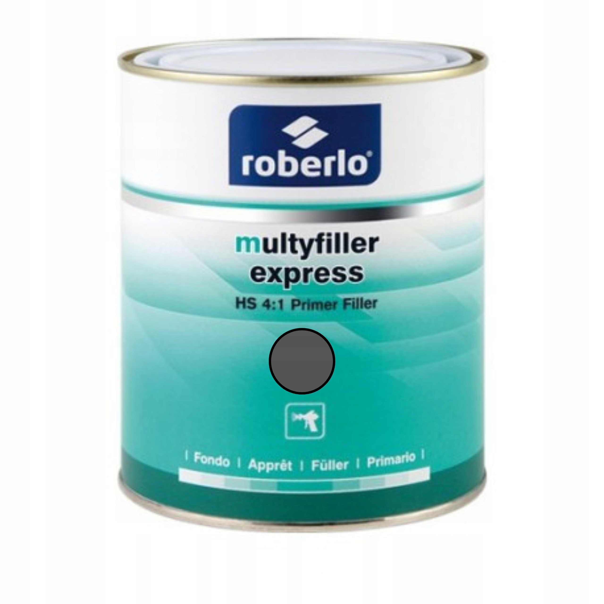 Akrylový Základní Nátěr Rychlý Roberlo Multyfiller Express ME3 Šedý Komplet 1.25L
