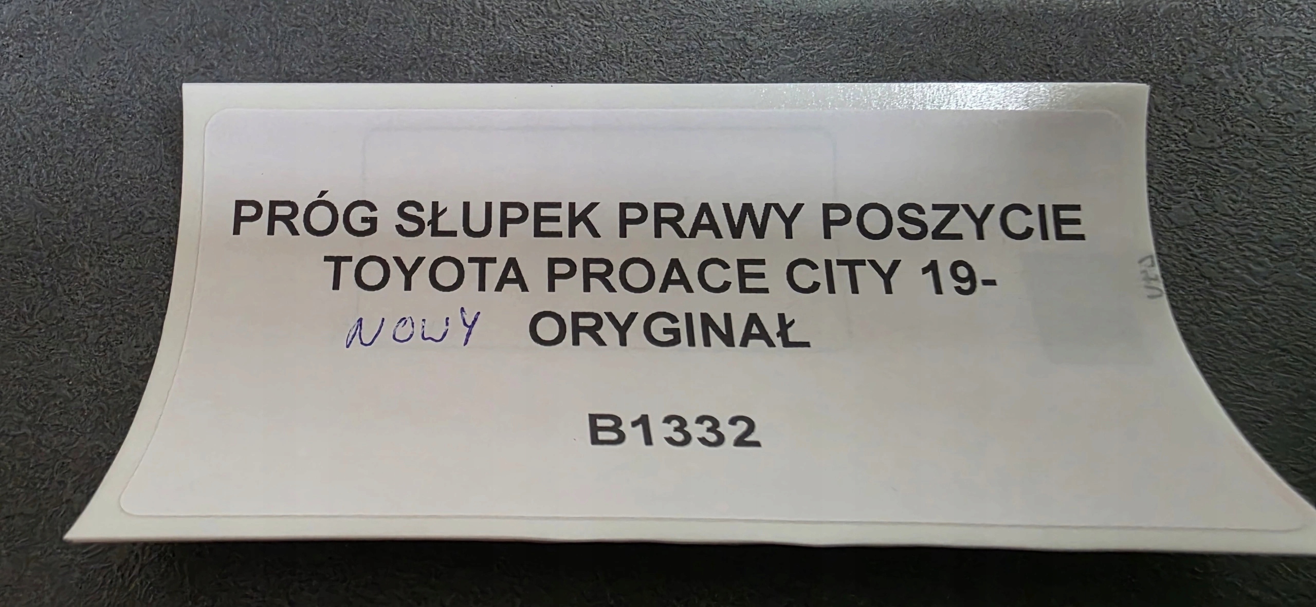 threshold pillar right side TOYOTA PROACE CITY 19- new original