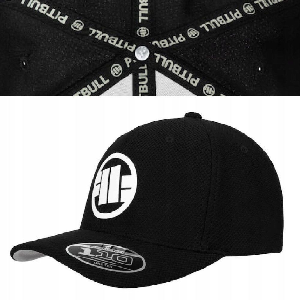 Męska Czapka Z Daszkiem Pit Bull Classic Logo Hybrid Zagięty Daszek