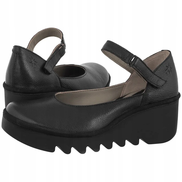 Dámské kožené lodičky Fly London Bawo543fly P501543001 Černé