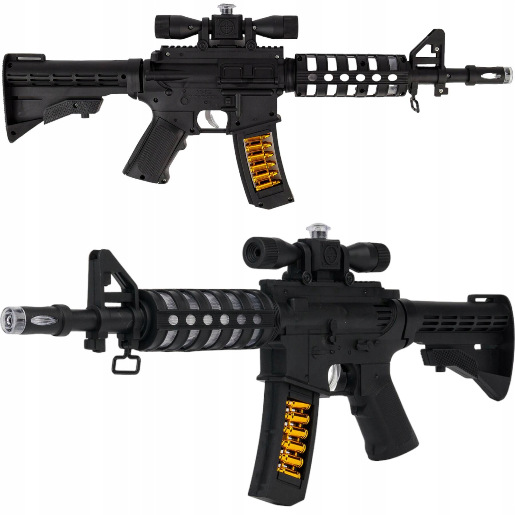 KARABIN DLA DZIECI EFEKTY ŚWIETLNE DŹWIĘK DŁUGI 37CM IMITACJA BRONI ZABAWKA Marka Toys