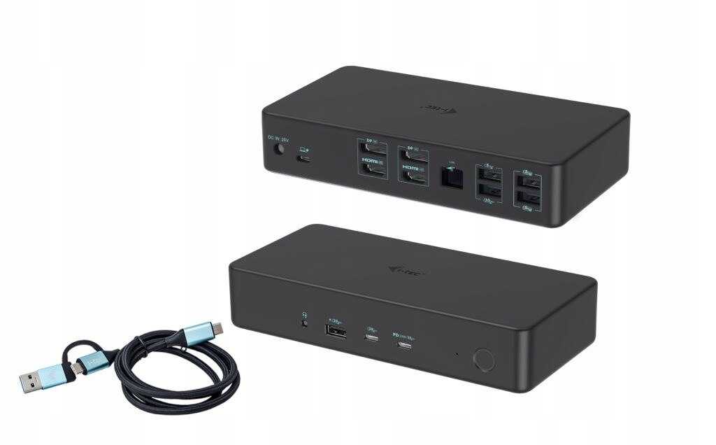 I-tec CADUAL4KDOCKPD2 stacja dokująca Przewodowa Usb 3.2 Gen 1 (3.1 Gen 1)