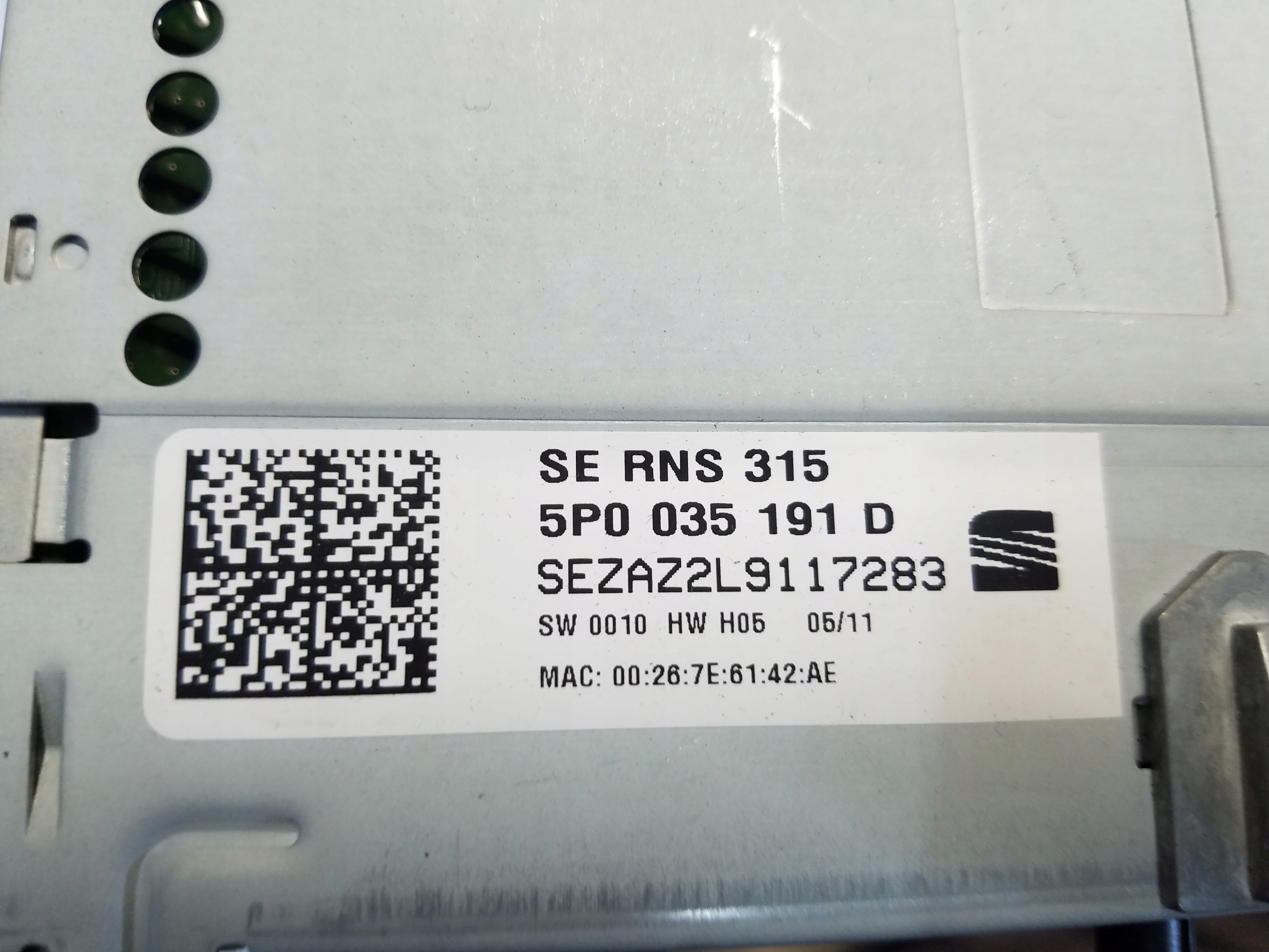 радио CD seat Leon II РЕСТАЙЛИНГ 5P0035191D