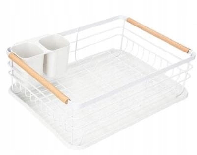 Levně Odkapávač Na Nádobí 39 x 28 x 12,5 CM Barva Bílá Backhome