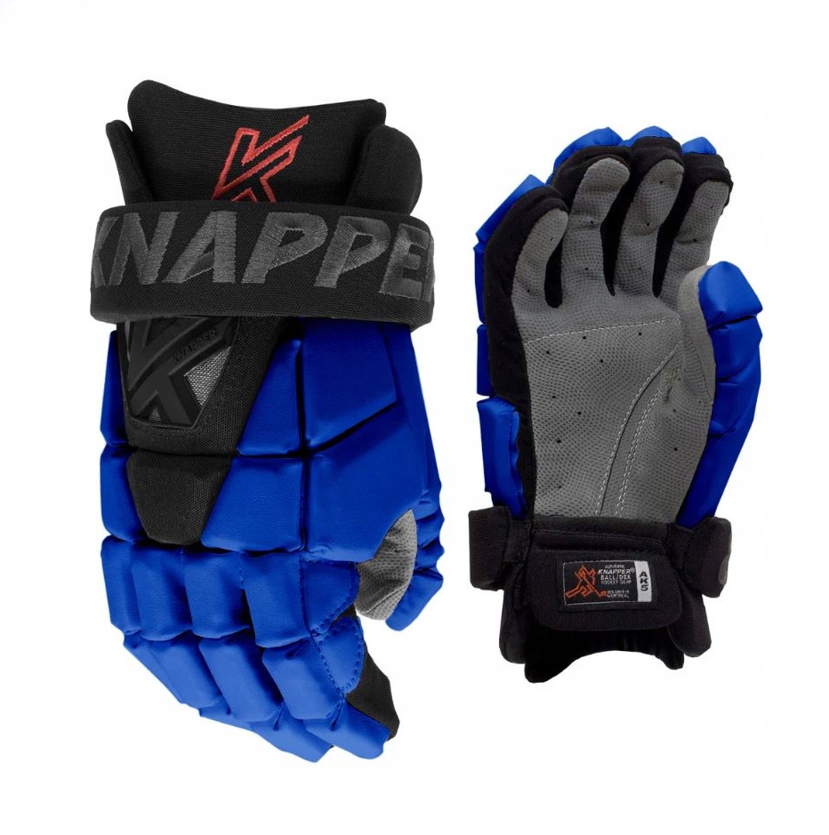 Knapper Hokejbalové rukavice Knapper AK5 Jr, Junior, modrá, 12"