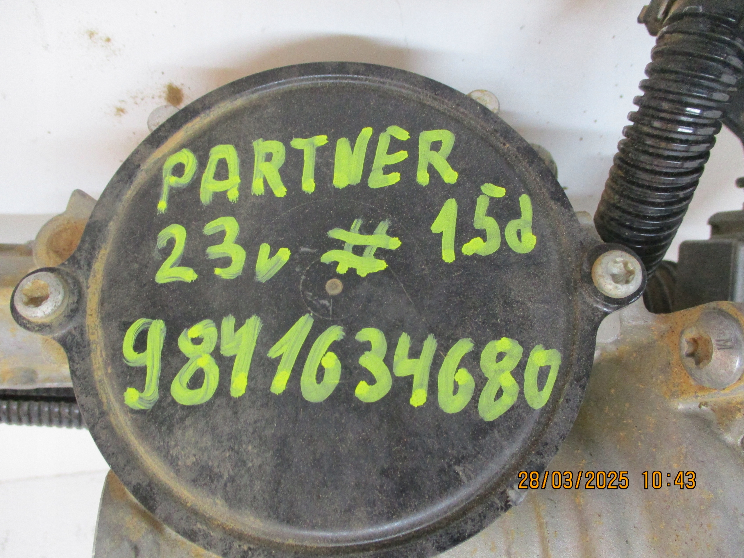control PEUGEOT PARTNER 23R 9824390280