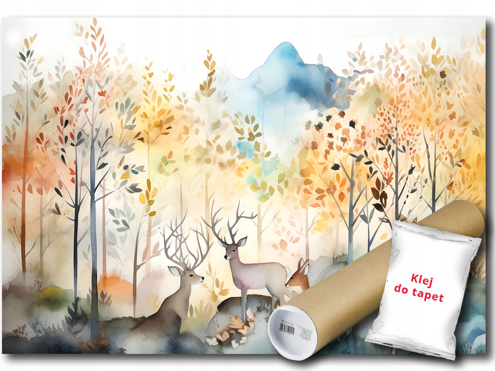 Vinylová Fototapeta Les Zvieratá Hory 208x146