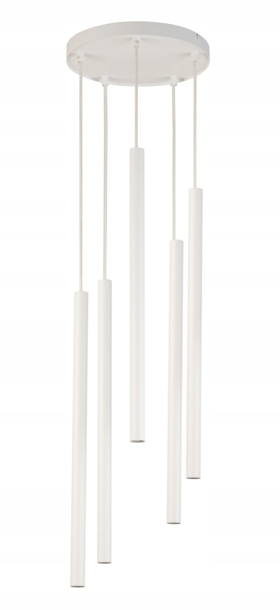 Závesná lampa Sigma Lighting Sopel 5 biela kovová 5xG9 25 cm