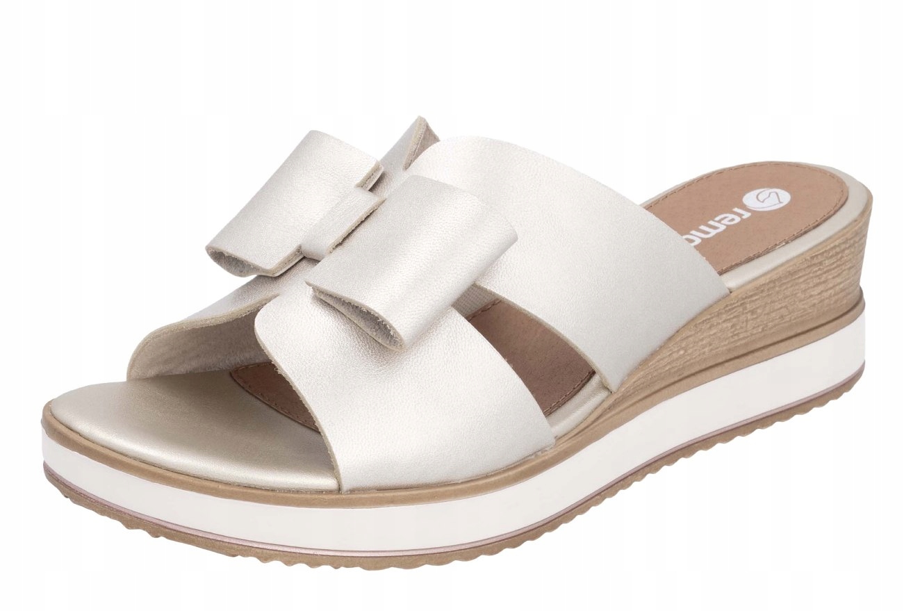 Remonte D6456-92 vel.37 zlaté kožené nazouváky na klínku Rieker Soft