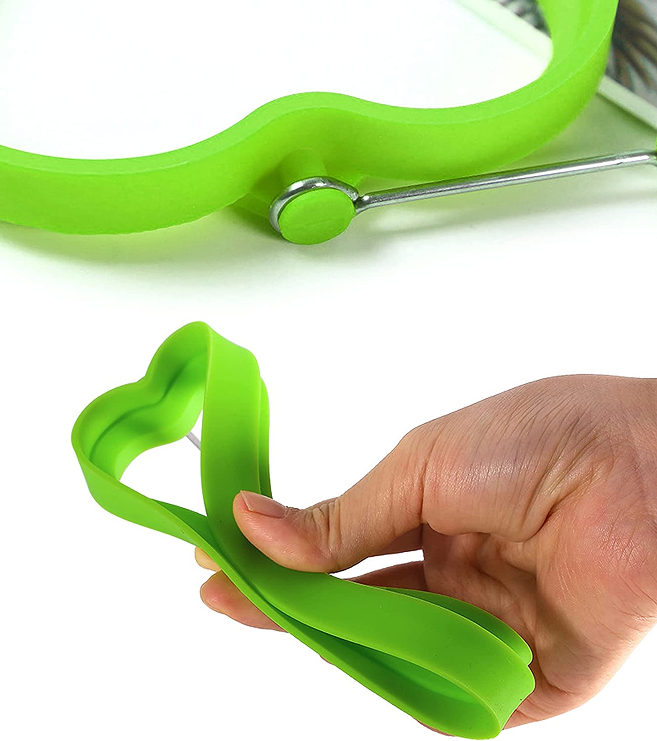 FORMY W KSZTAŁCIE SERC DO JAJEK SILIKONOWE 4 SZT Kod producenta u76537537