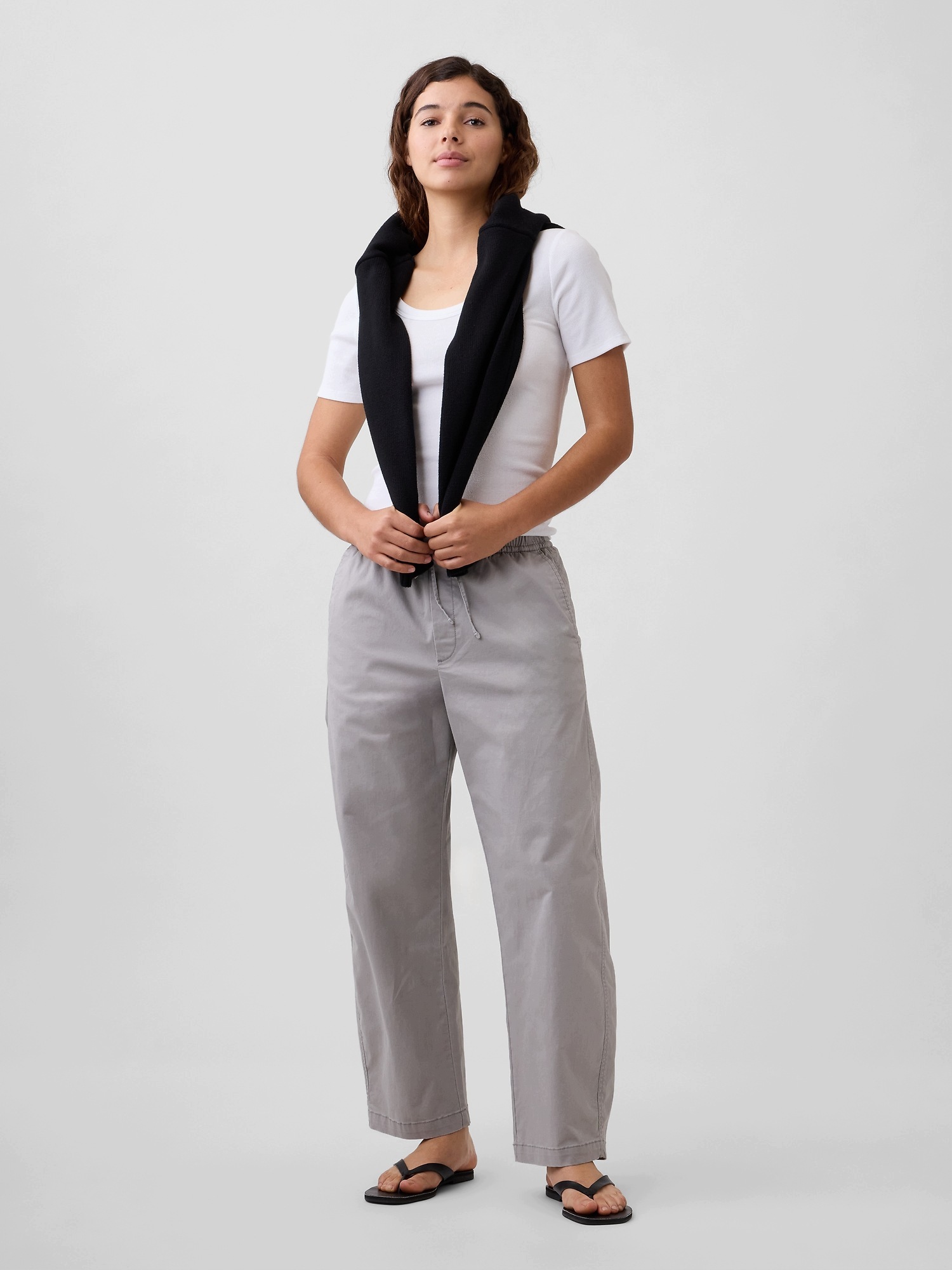 Gap Khaki kalhoty High Rise easy barrel