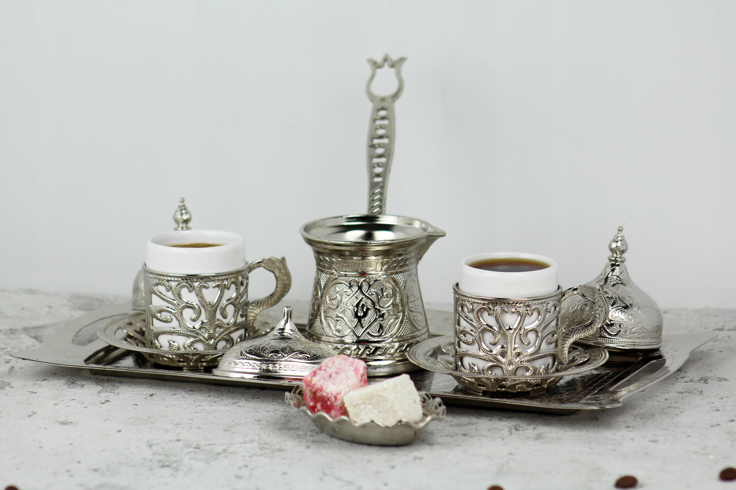 TURECKA TACA DEKORACYJNA DO SEROWANIA | SREBRNA Rodzaj taca