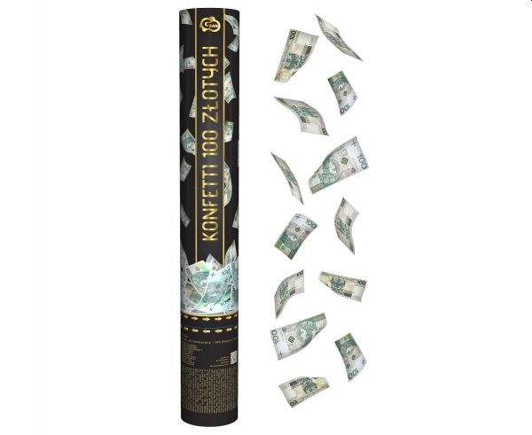 

Konfetti pneumatyczne Banknot 100 Złotych 40 cm