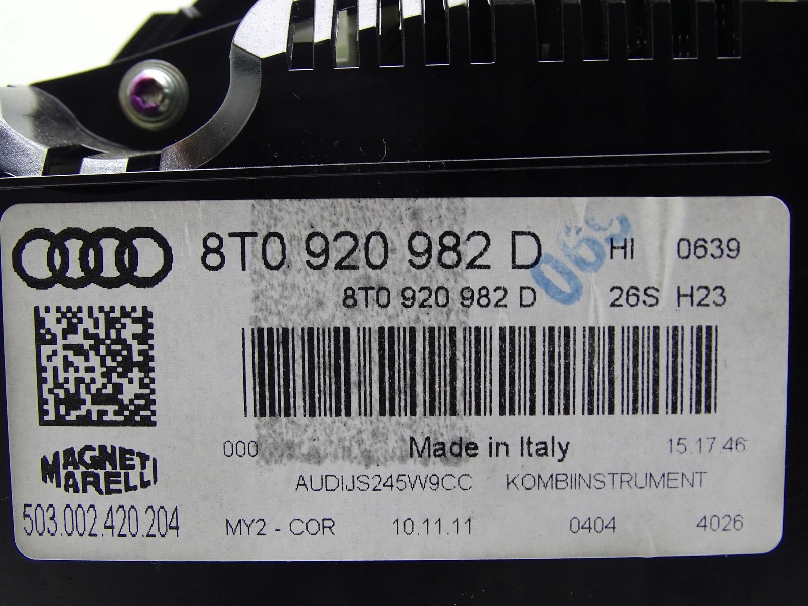 dials dials AUDI A5 8T 1.8 TFSI 8T0920982D