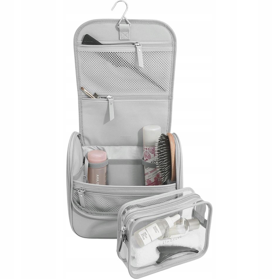 Závěsná cestovní kosmetická taška Travel Stackers, šedá