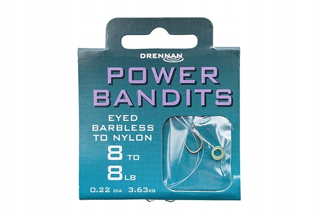 Haczyki Drennan Power Bandit Gumka Przypon Nr12