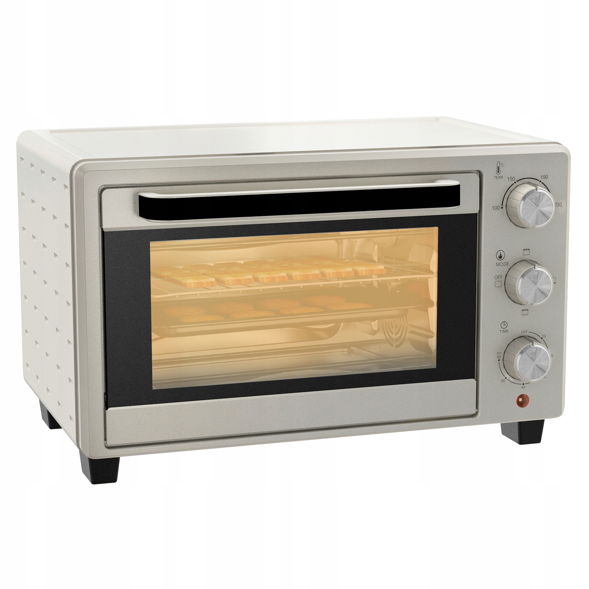 Mini Piekarnik Homcom 21 l beżowy/brązowy