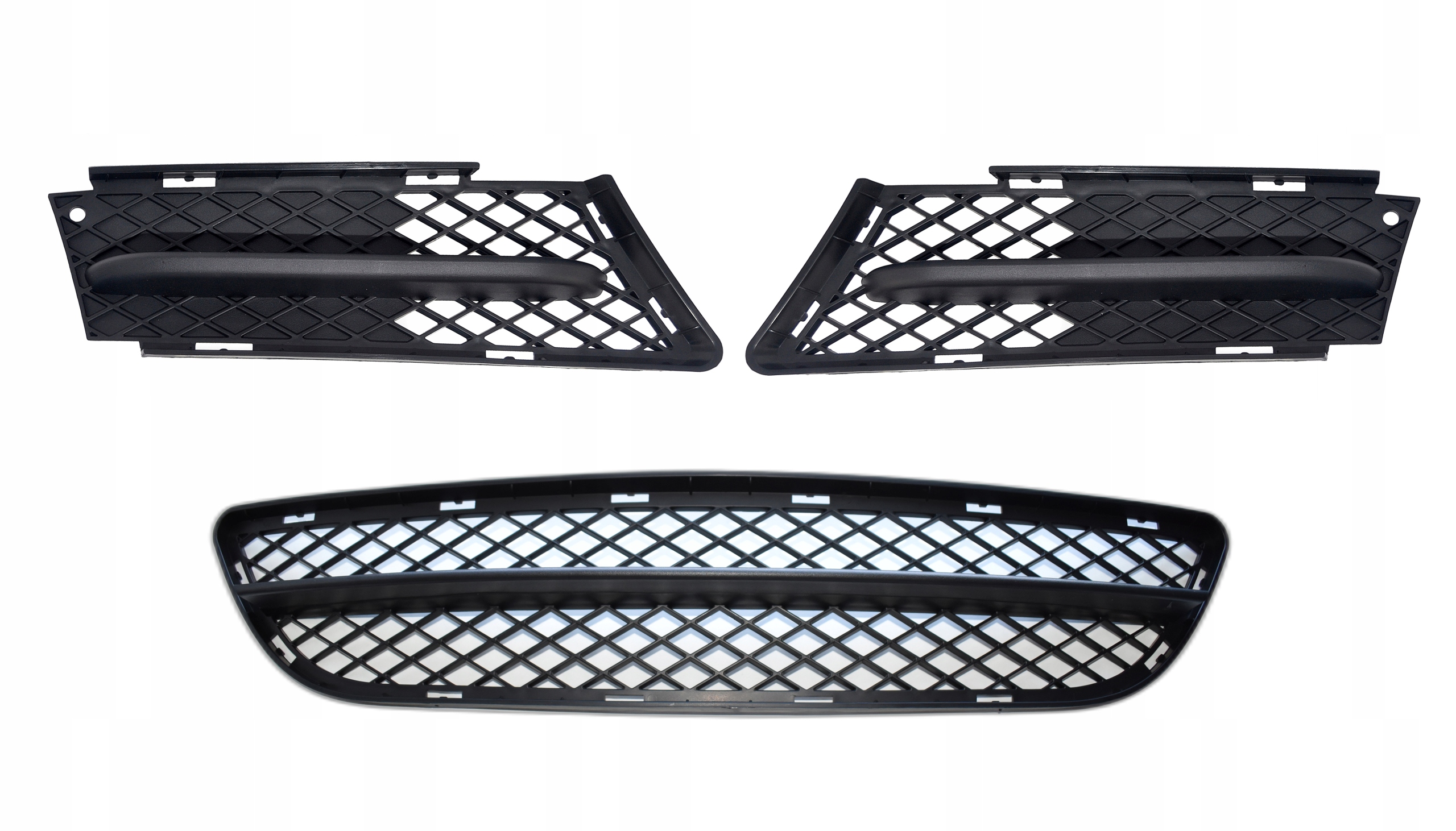 Bmw 3 E90 E91 2004-2008 Mřížky Krytky Atrapy Nárazníku 3 kusy