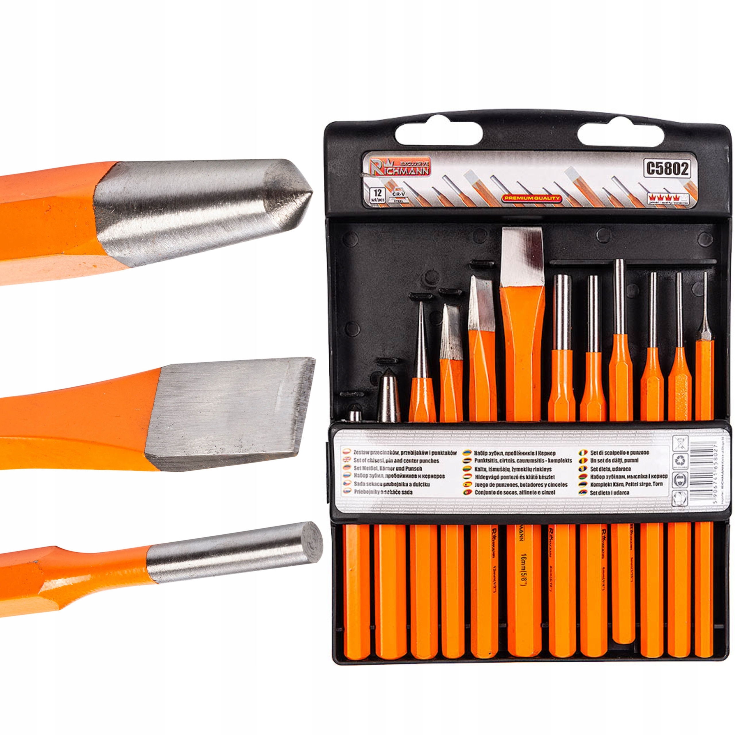 C5802 RICHMANN 12PC набор резаков и кернеров