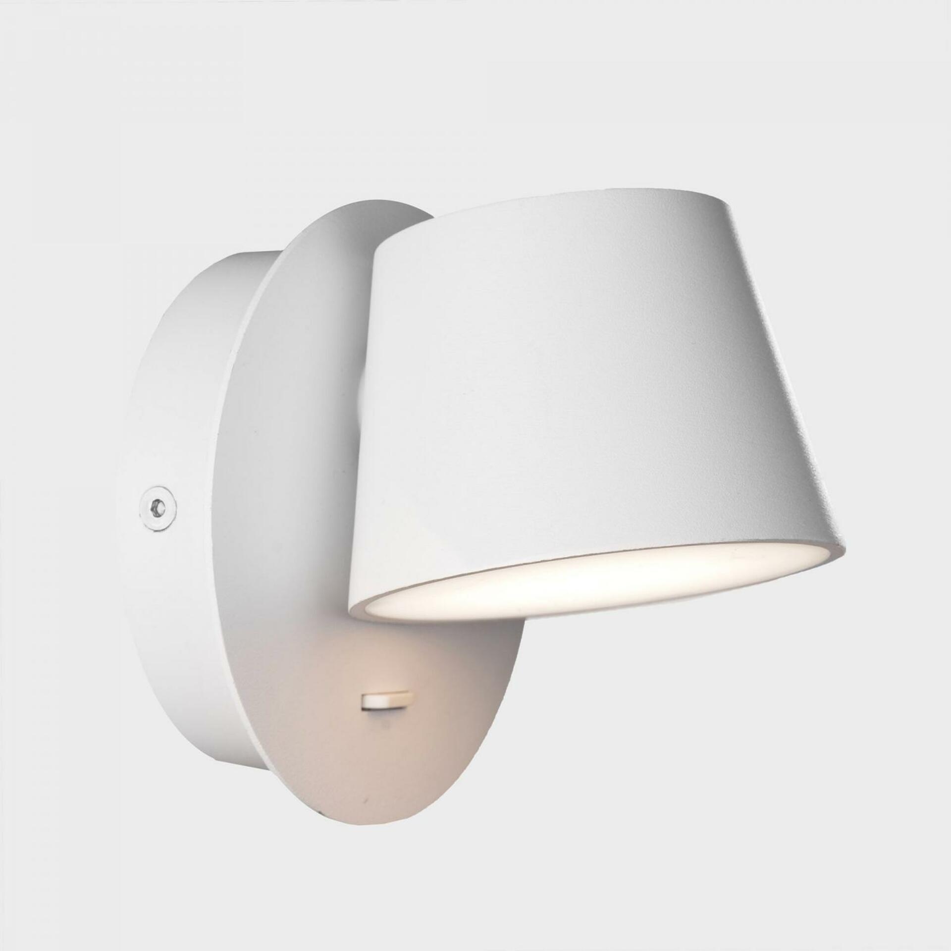 Kohl Lighting KOHL-Lighting Bot nástenné svietidlo pr. 117 mm biela 6 W Cri 8