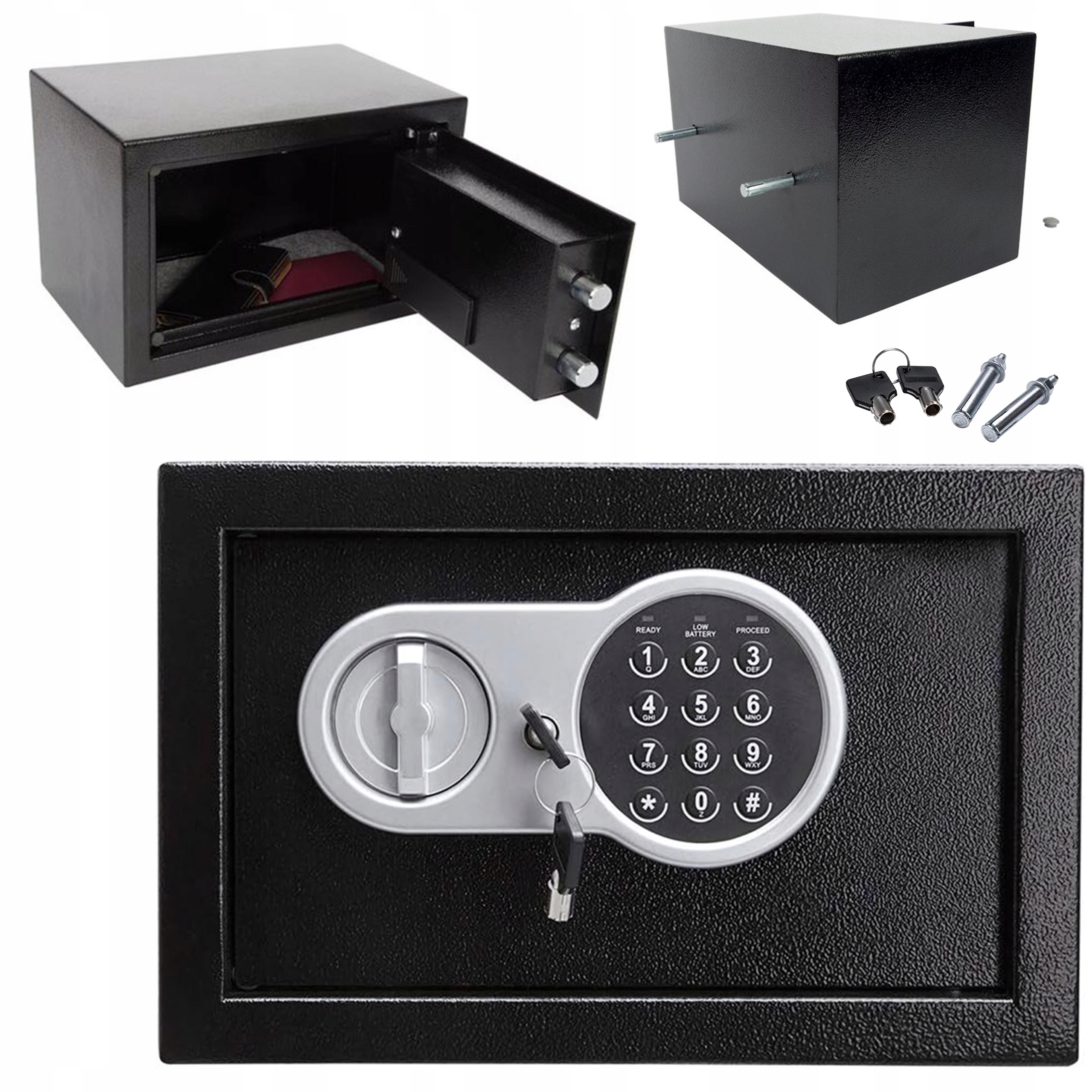Sejf Domowy Skrytka Kasetka Na Szyfr Mocny Wytrzymały Do Hotelu Domu