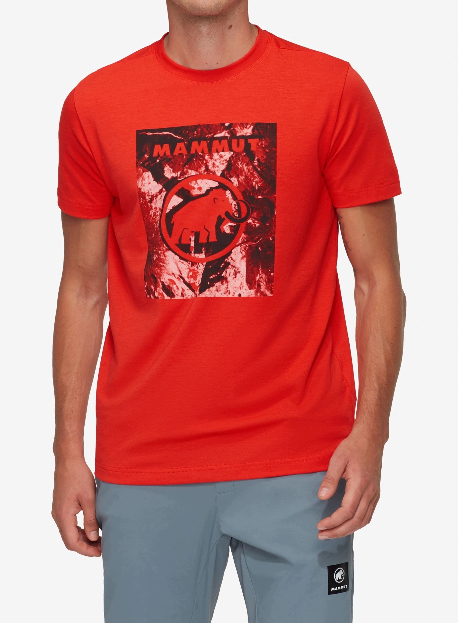 T shirt z nadrukiem Mammut Trovat T-Shirt Mammut mammut red XXL