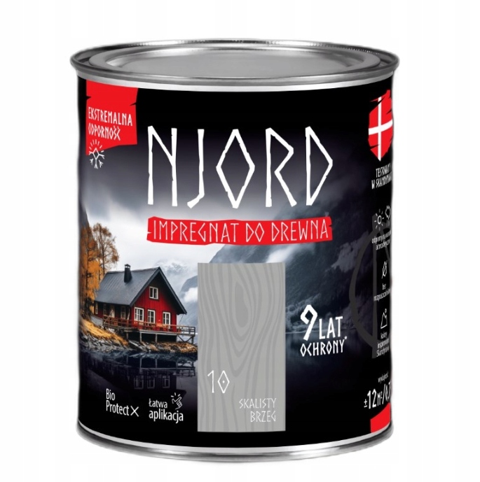 Impregnat elewacji drewna Njord skalisty brzeg 2,5L