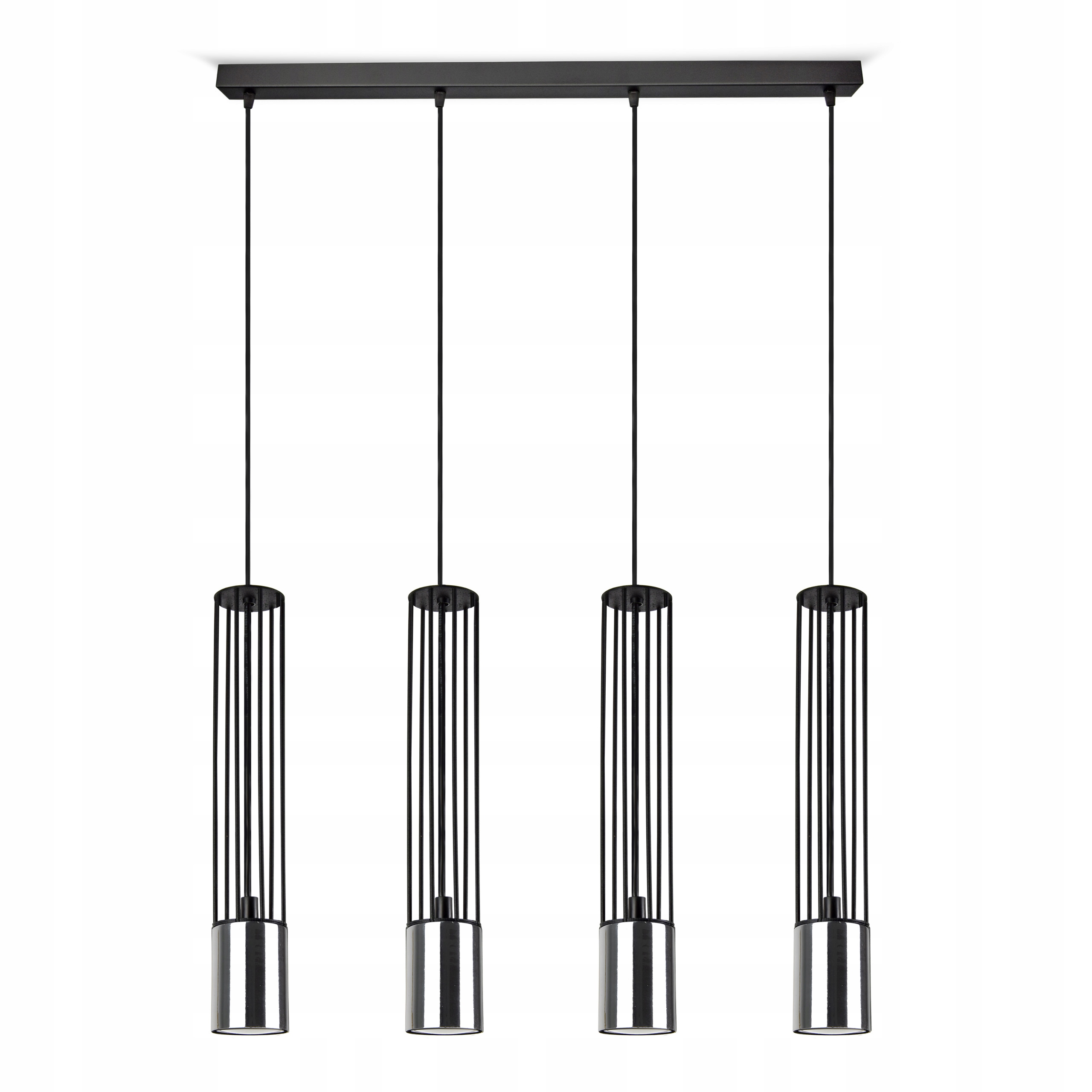 Závěsná lampa Lustr Drátěné tuby Chrom Zlatá