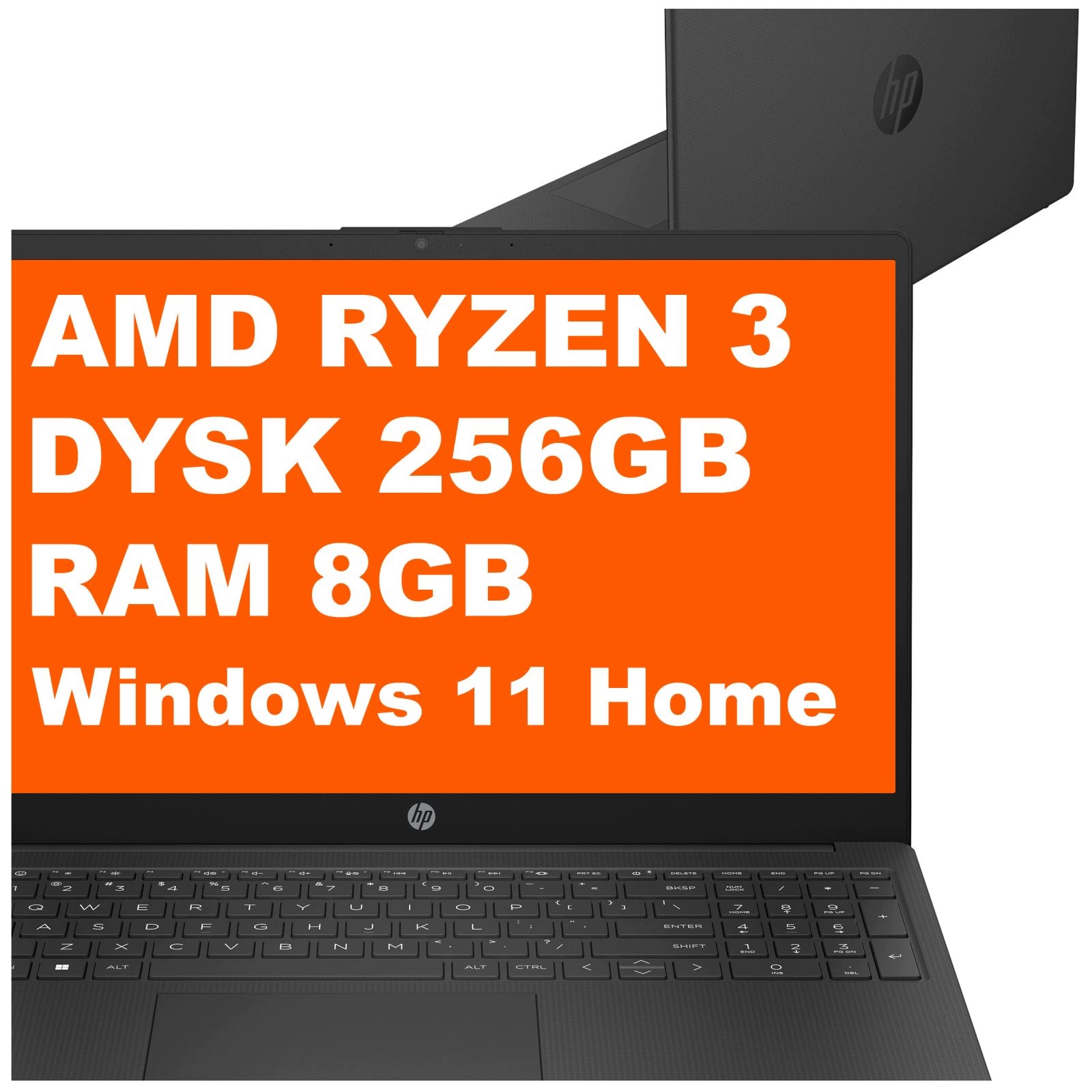Laptop Hp 15-fc Ryzen 3 8GB 256GB Amd Radeon 15,6" Fhd Win 11 Czarny