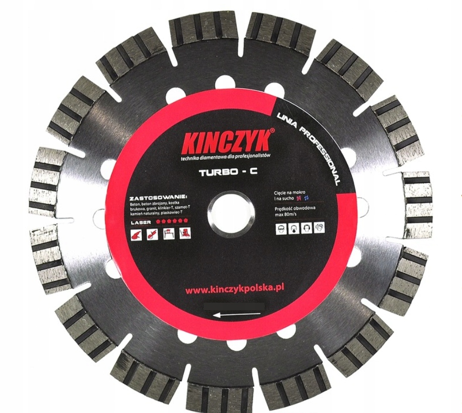 Tarcza diamentowa Turbo C 350 mm Kinczyk