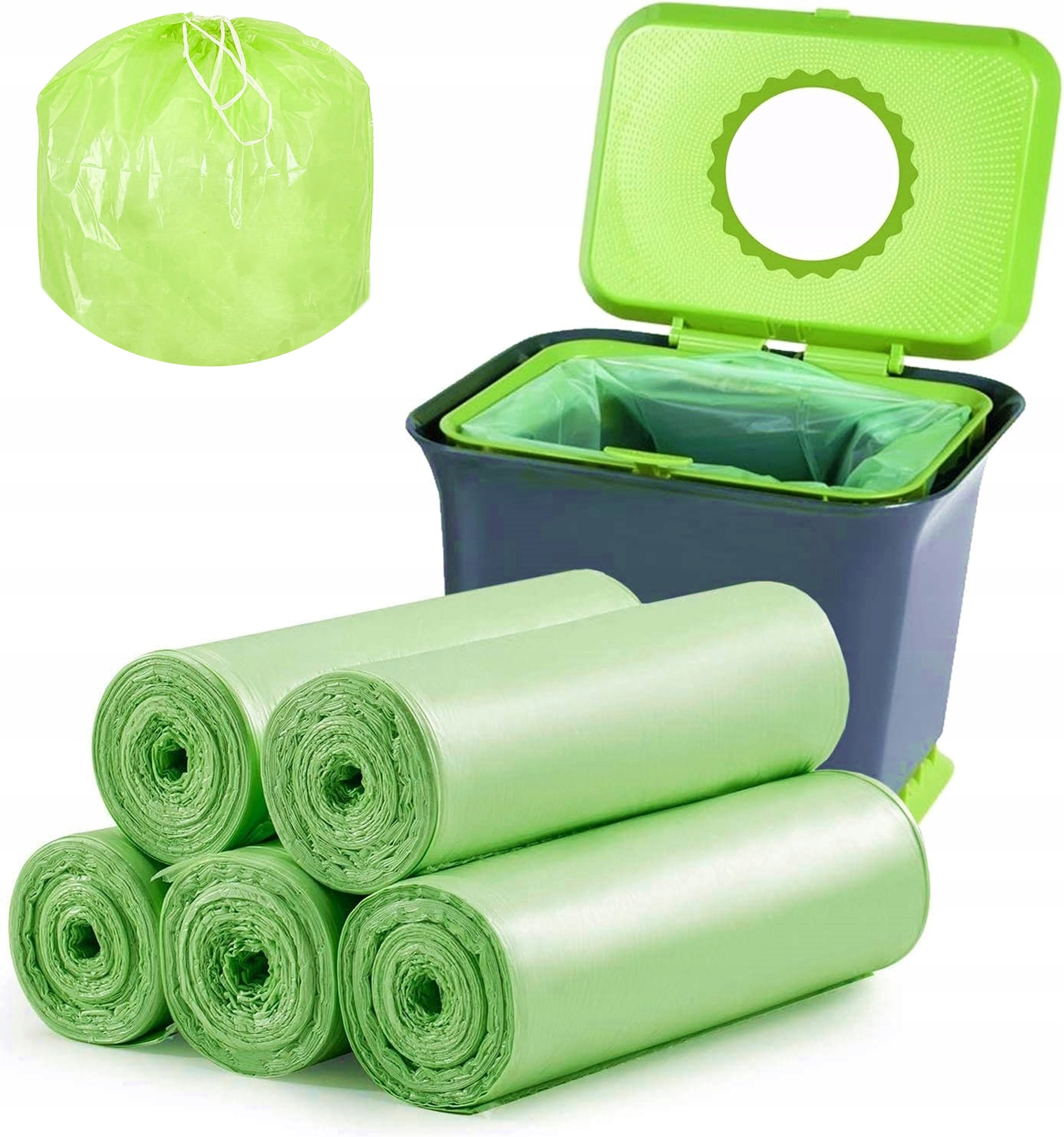 

Worki Na Śmieci Hdpe Z Taśmą 60x80 cm 60L 10szt